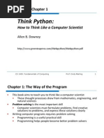 Think Python Chapter 1