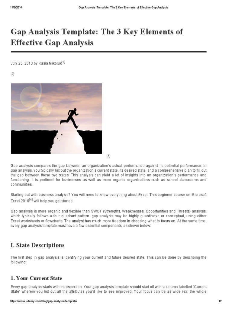 Effective Gap Analysis Template Guide | PDF | Qualitative Research ...