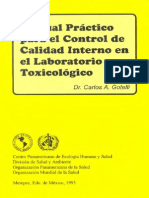 Manual Práctico para el Control de Calidad Interno en el Laboratorio Toxicológico