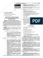 Ley #29815 (22.12.2011) PDF