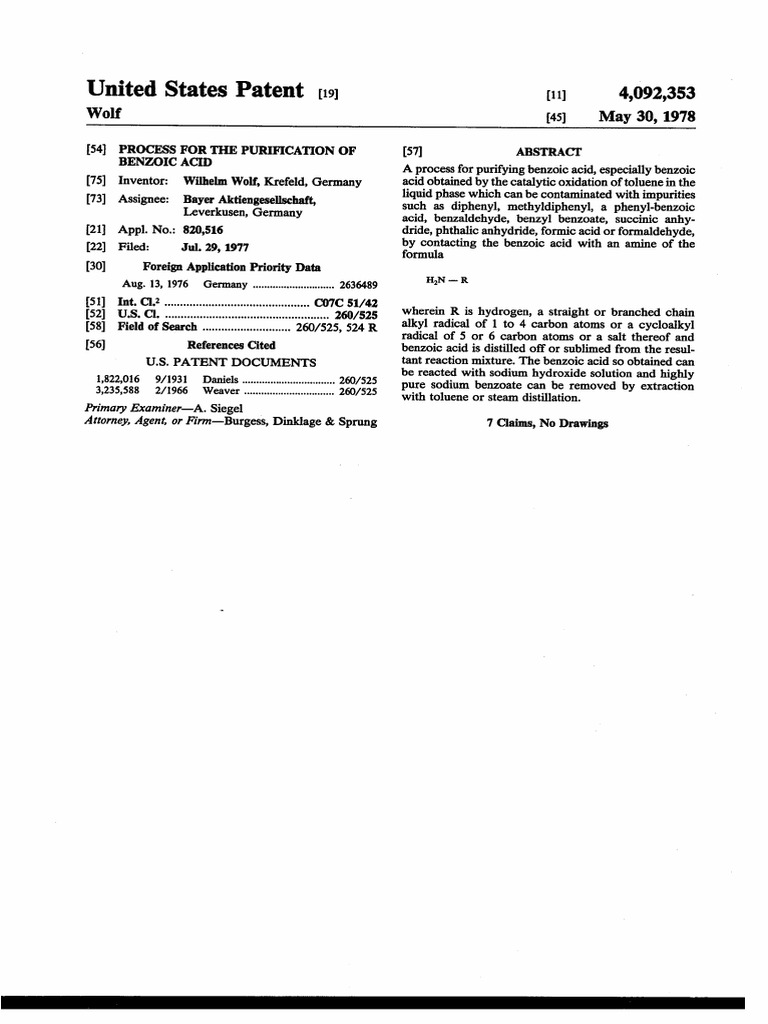 Benzoic Acid PDF Distillation Acid