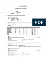 Excel Functions: Ex. Command: Display