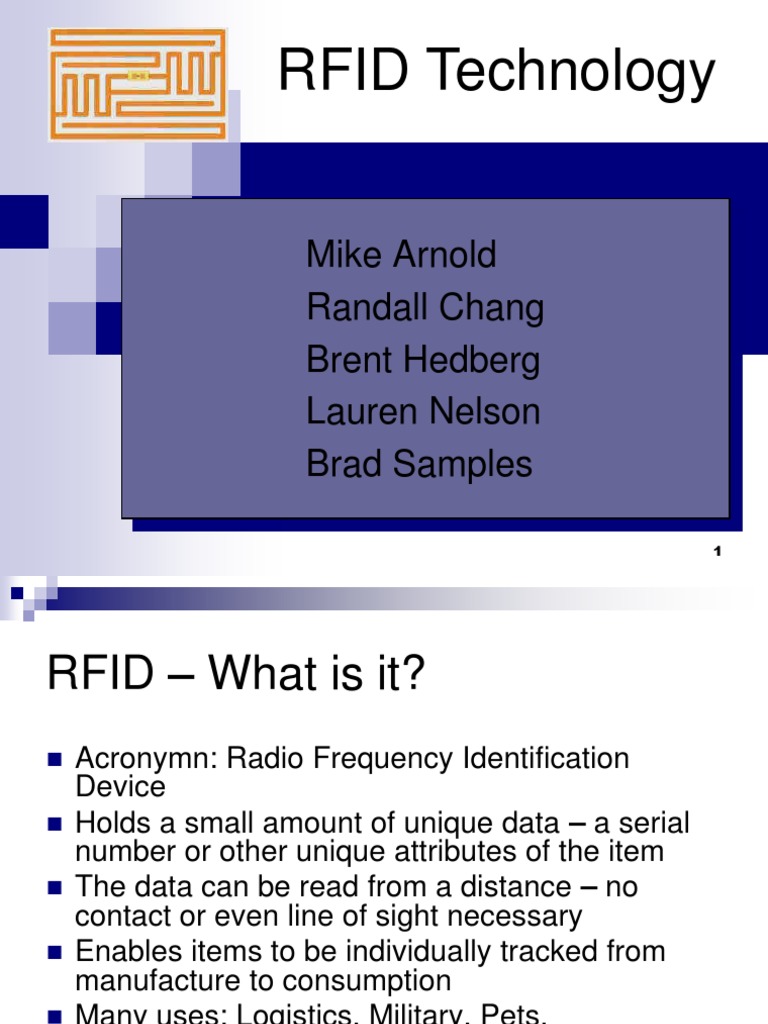 RFID | Radio Frequency Identification | Telecommunications