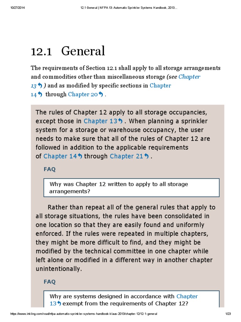 Nfpa 13 | PDF | Fire Sprinkler System | Warehouse