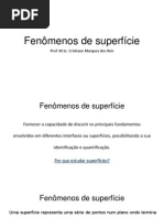 Físico-Química II Aula Fenômenos de Superfície I