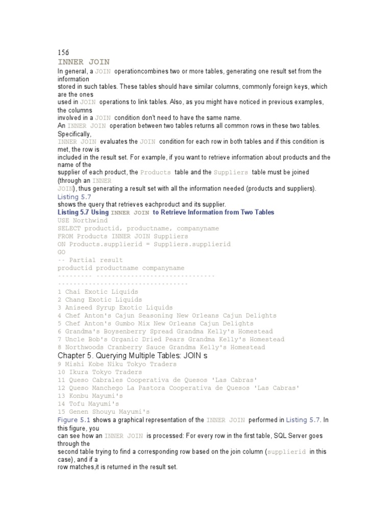 SQL INNER JOIN Explained | PDF