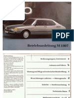 1987 SAAB 900 Owners Manual German (OCR)