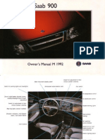 SAAB 900 Owner's Manual (OCR)