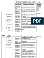Maths IGCSE Scheme of Work 0580 - 2010