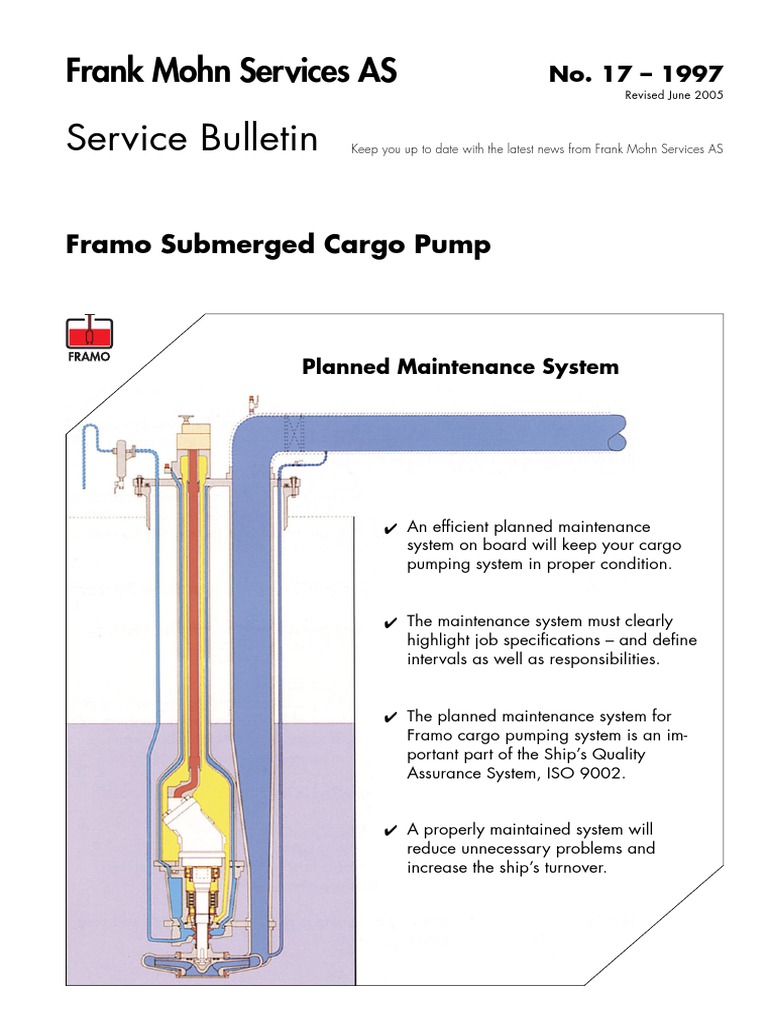 FRAMO Subm Cargo Pump | PDF | Ships | Pump