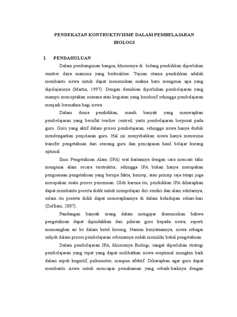 Pendekatan Konstruktivisme Pdf