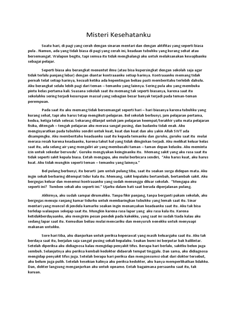 Cerpen Beserta Strukturnya