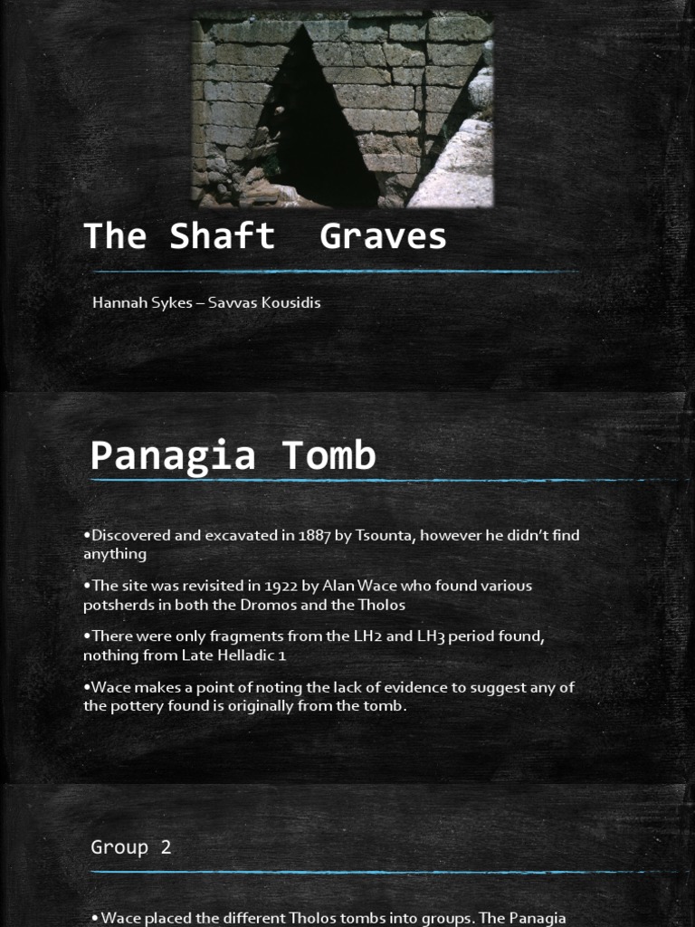 The Shaft Graves Mycenae Archaeology