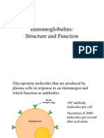 Immunoglobulin structure and functions