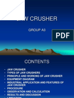 Jaw Crusher: Group A3