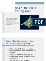 Steps to Create 3D PCBs in ProE