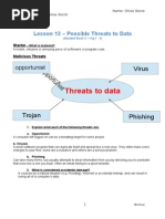 lesson 12- possible threats to data
