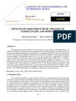 Effects of Groundnut Husk Ash Gha in Cement Paste and Mortar