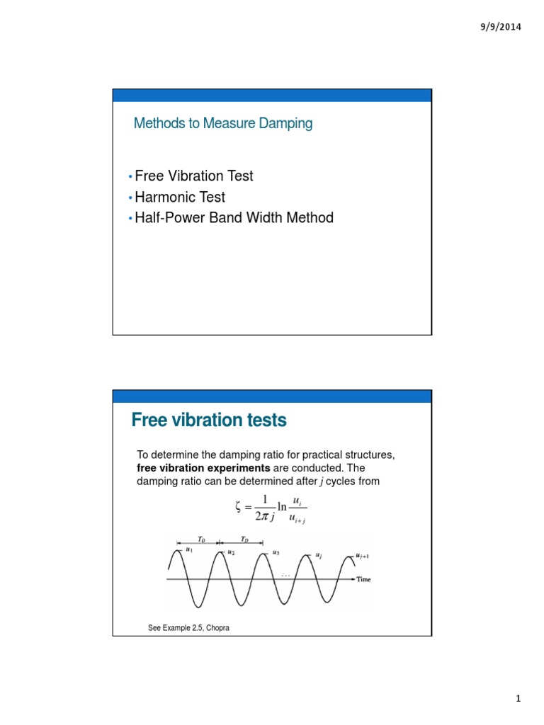 Damping Measurement Methods Overview | PDF
