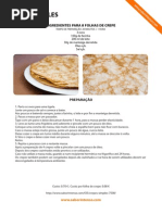 Receita de crepes