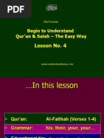 Al Fatihah Lesson-Solat