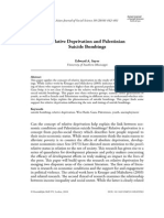 Relative Deprivation and Palestinian Suicide Bombings: Asian Journal of Social Science 38 (2010) 442-461