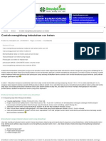 Contoh Menghitung Kebutuhan Cor Beton PDF