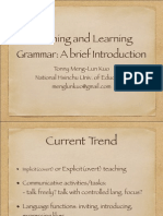 Teaching and Learning Grammar - A Brief Introduction
