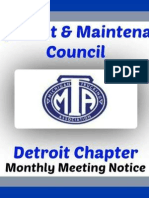 MTA Detroit November1 2014 Meeting Notice