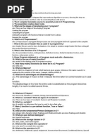 Top 40 C Programming Theory Questions and Answers | PDF | C ...