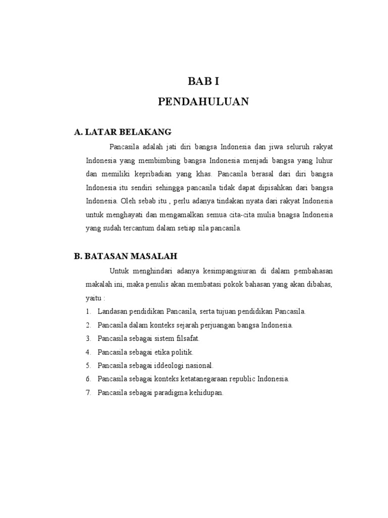 Pendidikan Kewarganegaraan Sebuah Jati Diri Bangsa
