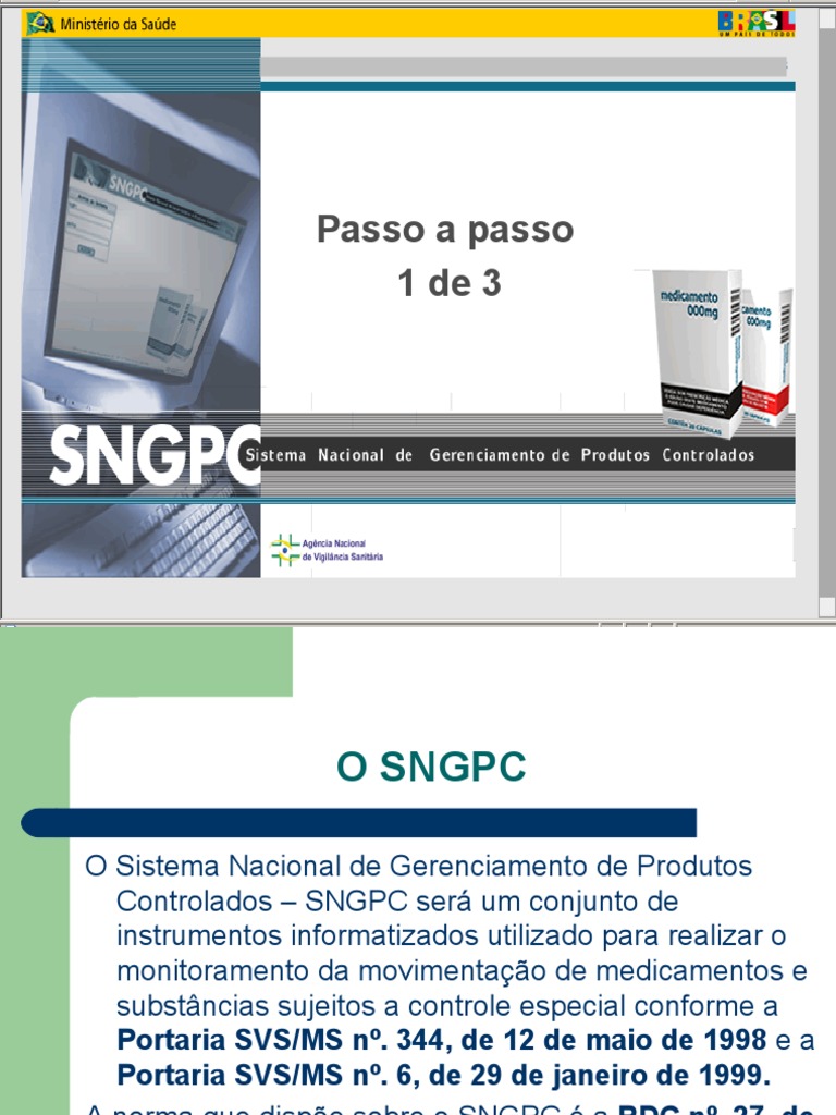 Guia do SNGPC para Farmácias | PDF | Farmacêutico | Programas