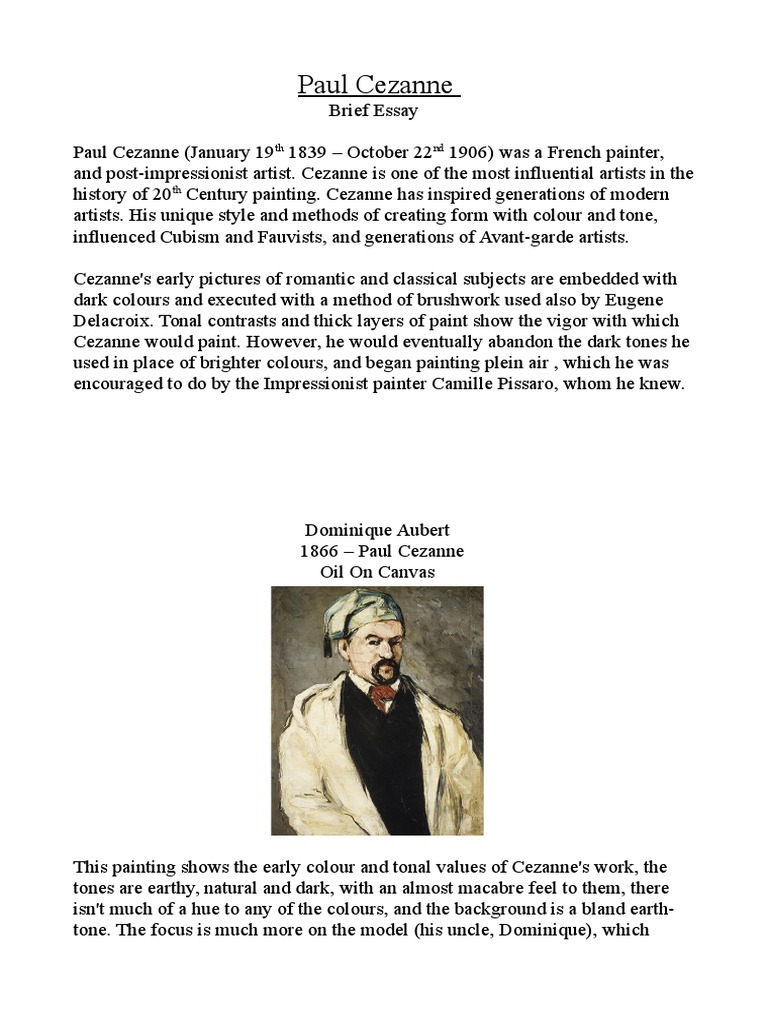 Paul cezanne portraits image