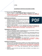 Atividades de Rotina Setor Da Qualidade - Obras