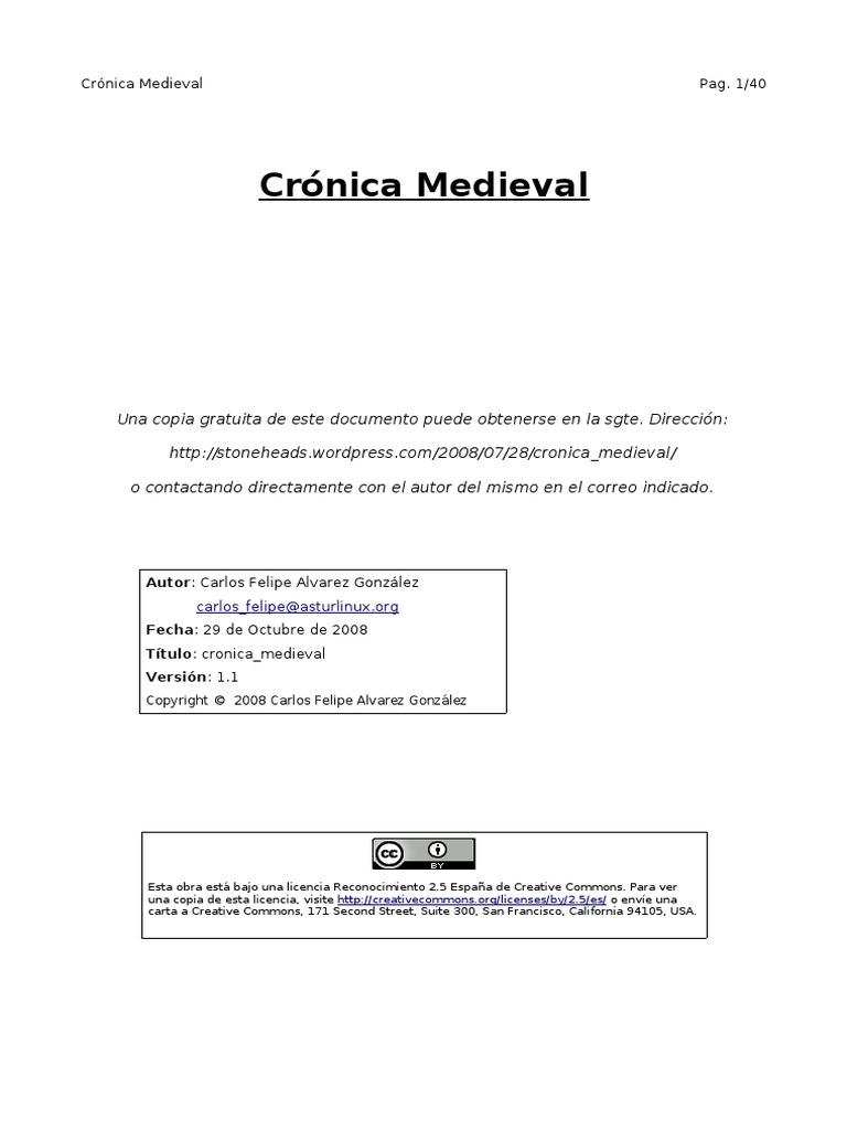 Cronica Medieval | PDF