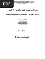 Identificação dos cátions