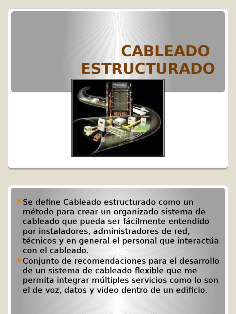 CABLEADO | PDF | Bienes manufacturados | Equipo