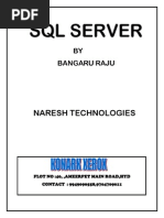 Naresh SQL Server 2013