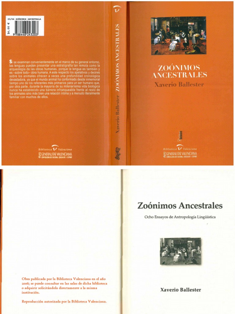 Zoonimos Ancestrales | PDF | Verdad | Lingüística