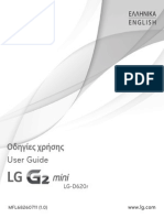LG G2 Mini D620r User Guide - Greek, English