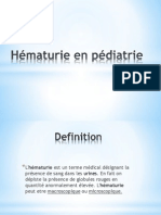 Hématurie en Pédiatrie