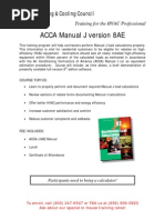 ACCA Manual D Sheet | PDF | Duct (Flow) | Spreadsheet