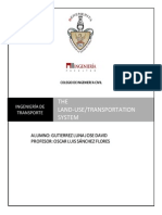 Sistema de transporte y uso de suelo