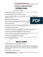 International: October 2012 Current Affairs Study Material
