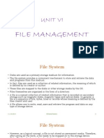 Unit Vi: File Management