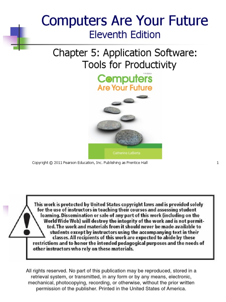 Computers Are Your Future: Chapter 5: Application Software: Tools For ...