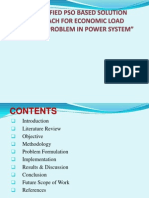 A Modified Pso Based Solution Approach For Economic Load Dispatch Problem in Power System