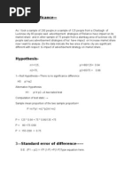 Test of Significance - : 3-Standard Error of Difference