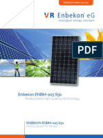 High-Quality ENBEKON ENBM-205 S50 Solar Panel