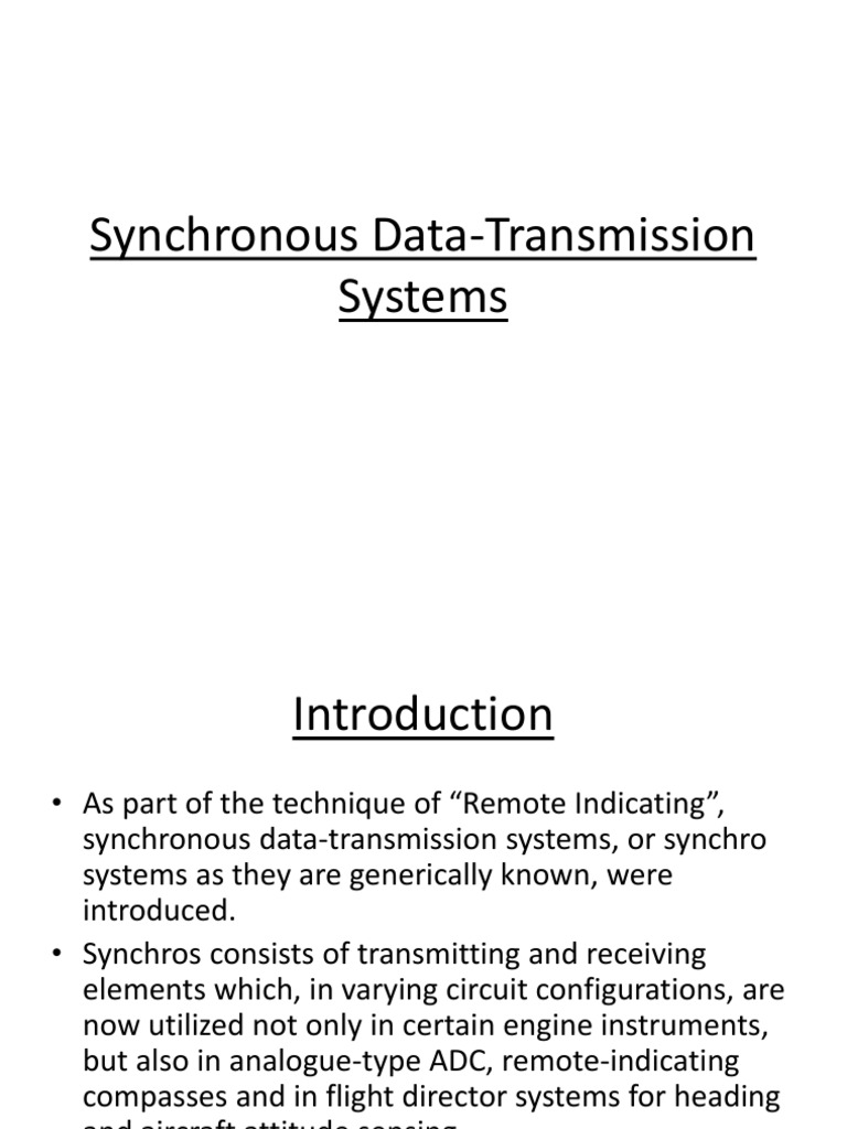 Differential Synchros in Aircraft Systems | PDF | Stall (Fluid ...